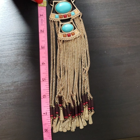 Charming Charlie Brown Turquoise Chain Necklace - Picture 4 of 4